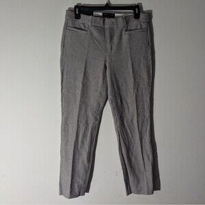 Banana Republic Sloan Houndstooth Print Mid Rise Pants NWT Women's Size 4